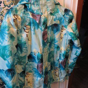 THE NORTH FACE COLORFUL FLORAL JACKET SIZE WOMENS M